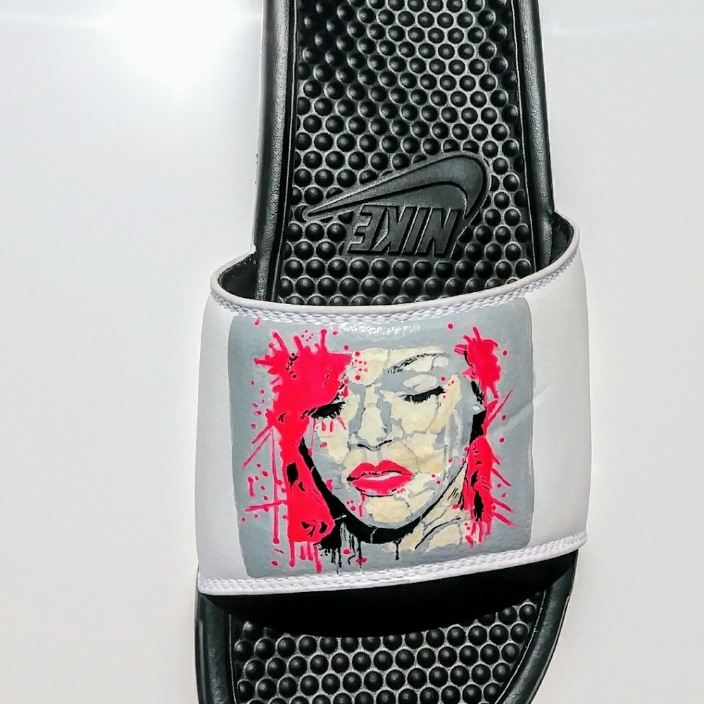Nike shoe slides customs